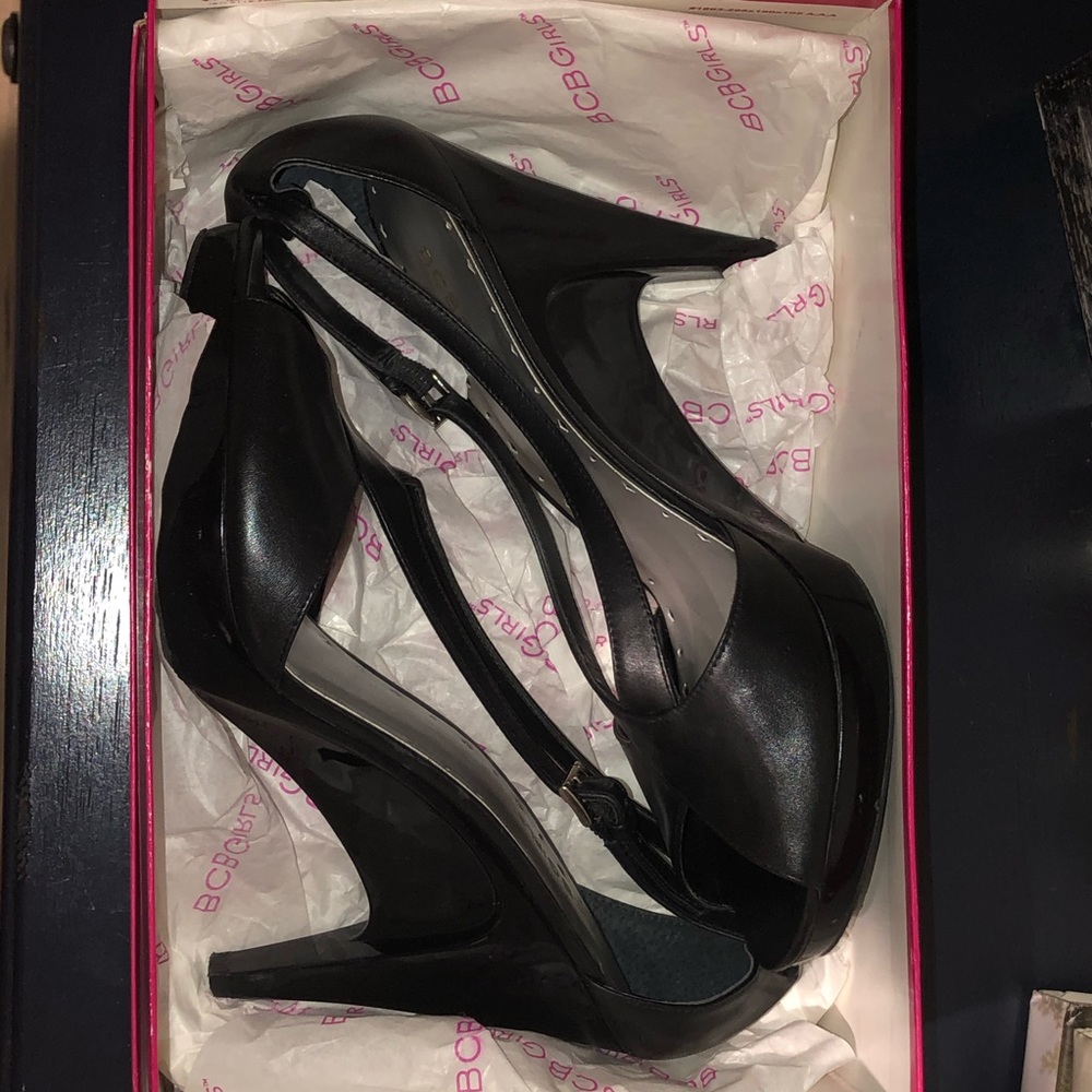 BCBGirls “BG-Jasper” Open Toe Heels